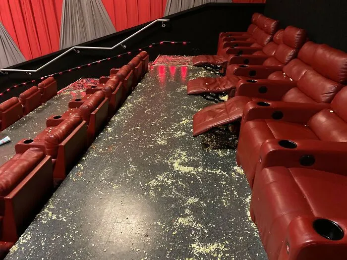 A Group Of Teenagers Came In Just To Trash The Theater