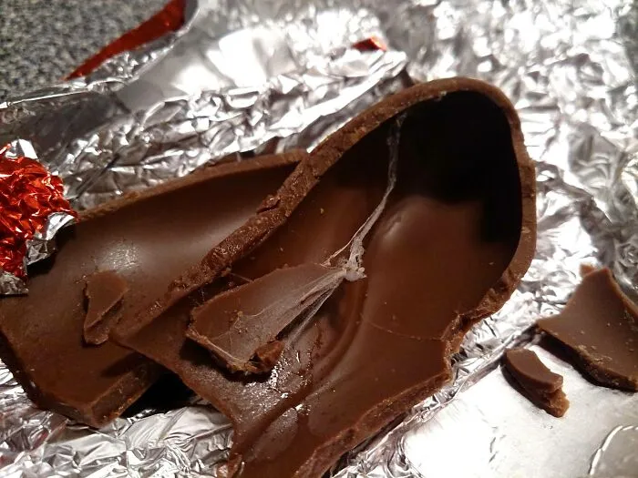I Was Eating A Chocolate Santa And I Felt Something Stick To My Tongue. Cobweb!