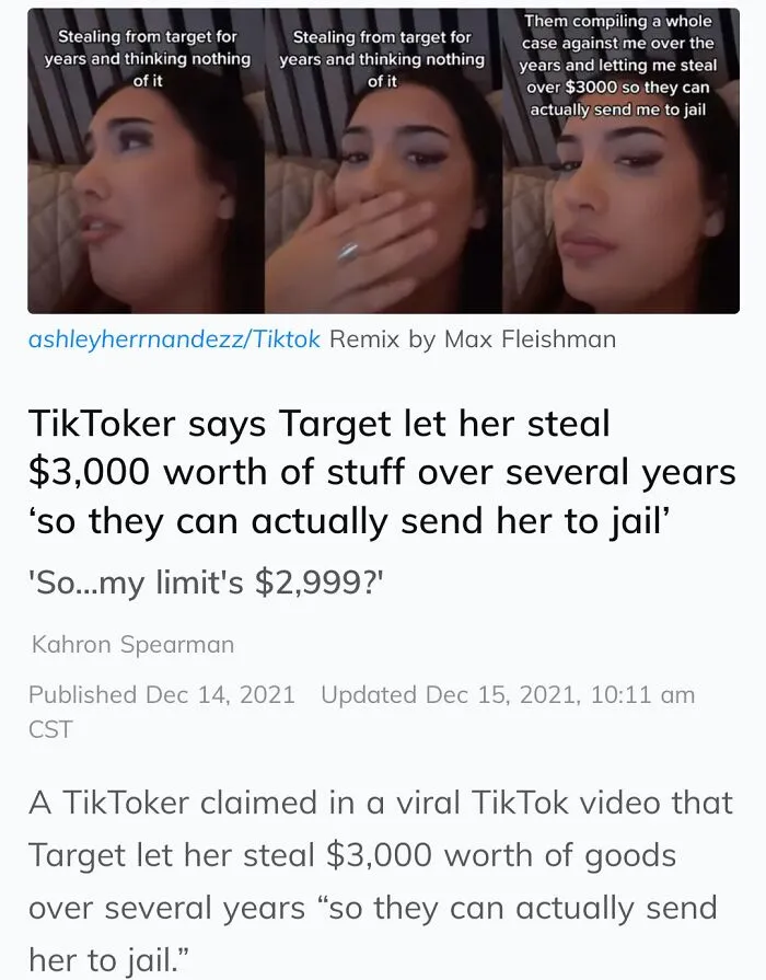 Oh, So This Is Target’s Fault...right