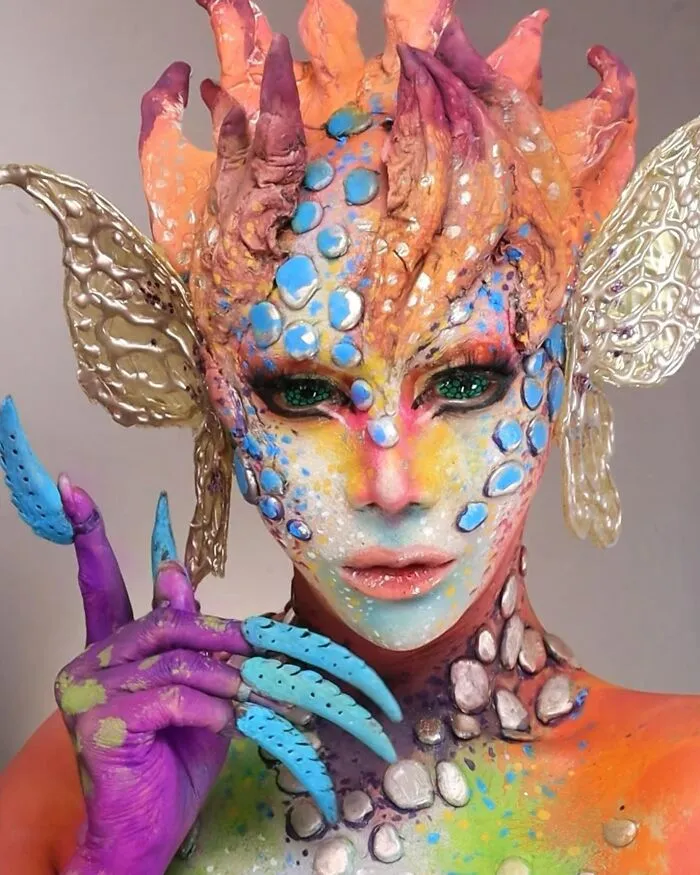 This Makeup Artist Can Turn Herself Into Any Creature, Here Are 35 Of Her Impressive Makeovers