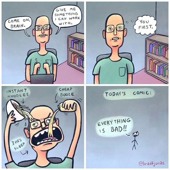30 Ridiculous Comics That Mock Life’s Quirks By Bradtjonas (30 Pics)