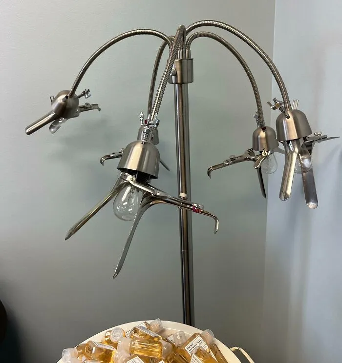 My Nurse Practitioner’s Office Has A Lamp Made Of Speculums