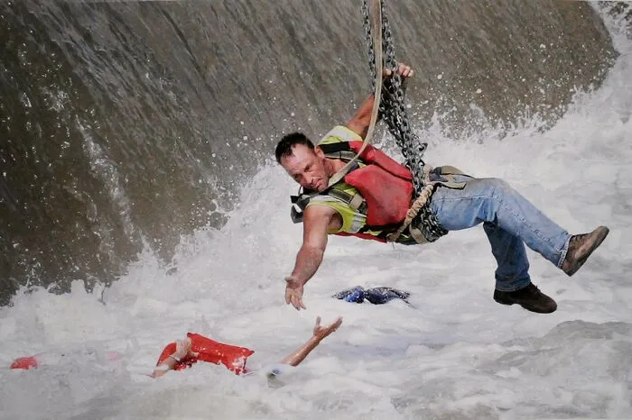 Construction Worker Jason Oglesbee Rescues A Woman From The Des Moines River