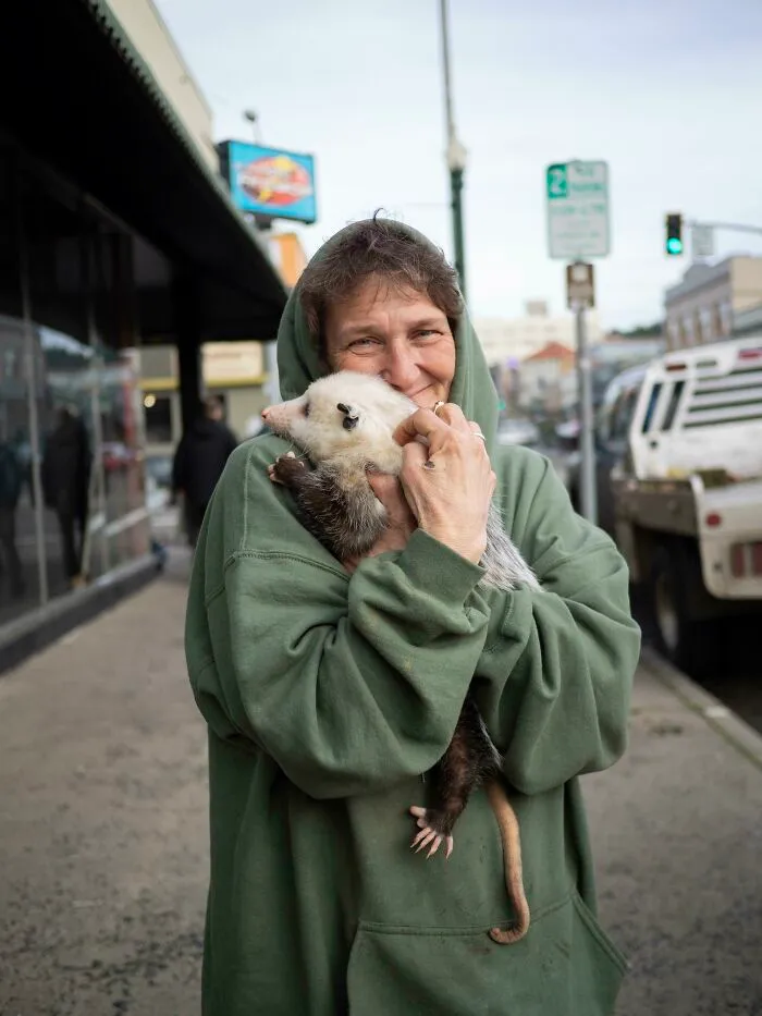 I Met A Woman With A Possum And A Beautifully Sincere Smile