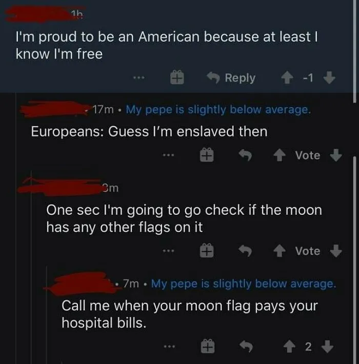 USA! USA! We're Number 1... Except When It Comes To Medical Expenses