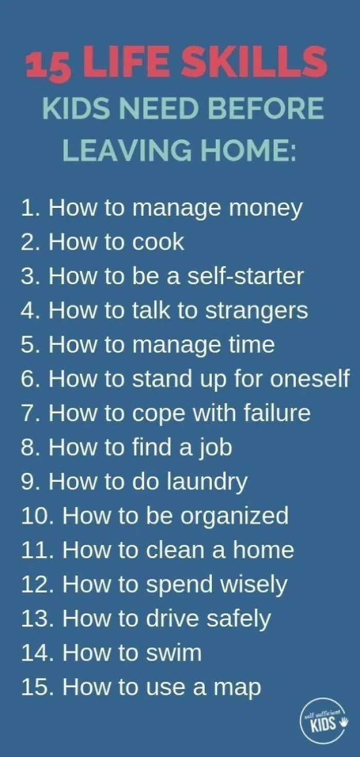 15 Life Skills For Kids Before Leaving Home