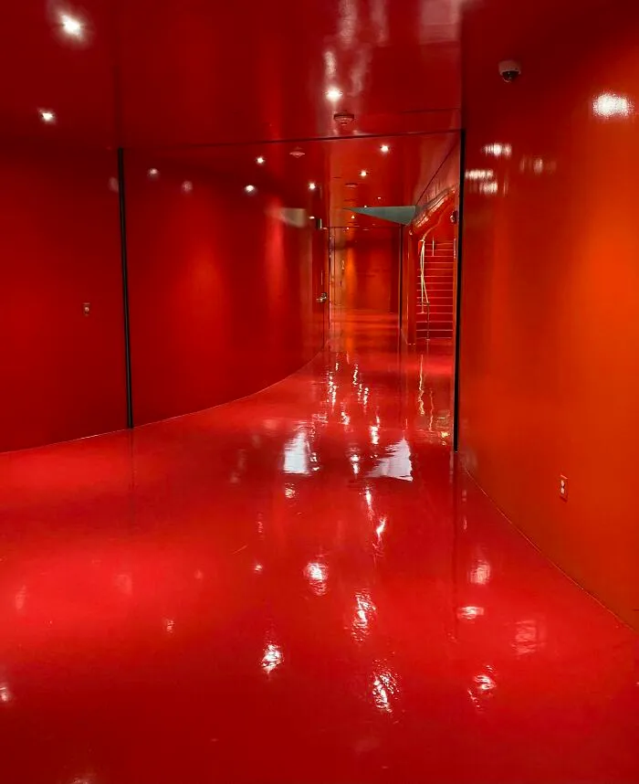Seattle Public Library - Love The Red Floor