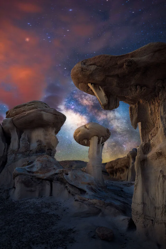 I Camped In The New Mexico Desert To Capture The Milky Way Over An Alienlike Landscape