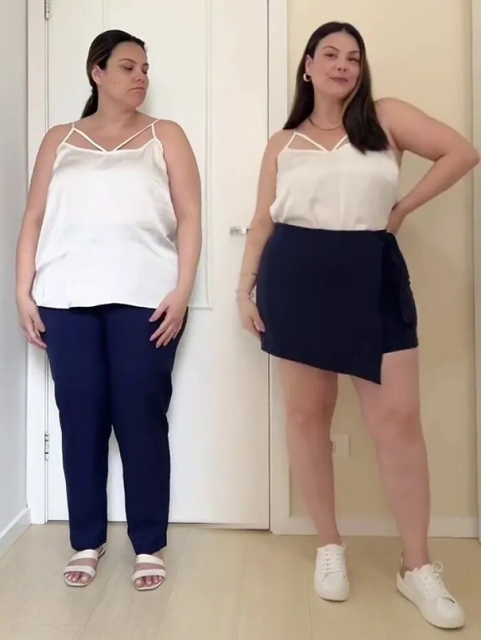 Woman Goes Viral On Facebook After Showing How To Style Your Clothes When You're Plus-Size (30 Outfits)