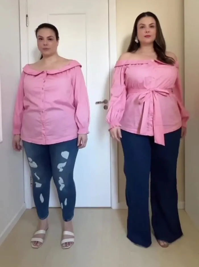 Woman Goes Viral On Facebook After Showing How To Style Your Clothes When You're Plus-Size (30 Outfits)