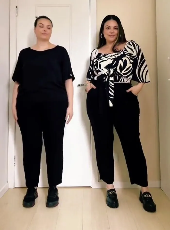 Woman Goes Viral On Facebook After Showing How To Style Your Clothes When You're Plus-Size (30 Outfits)