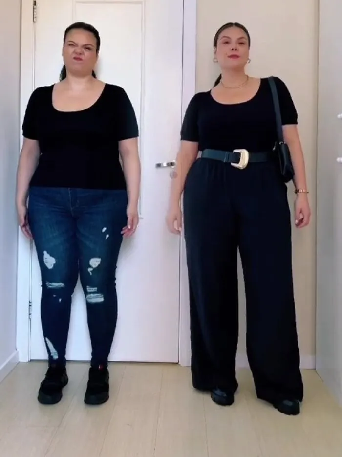 Woman Goes Viral On Facebook After Showing How To Style Your Clothes When You're Plus-Size (30 Outfits)