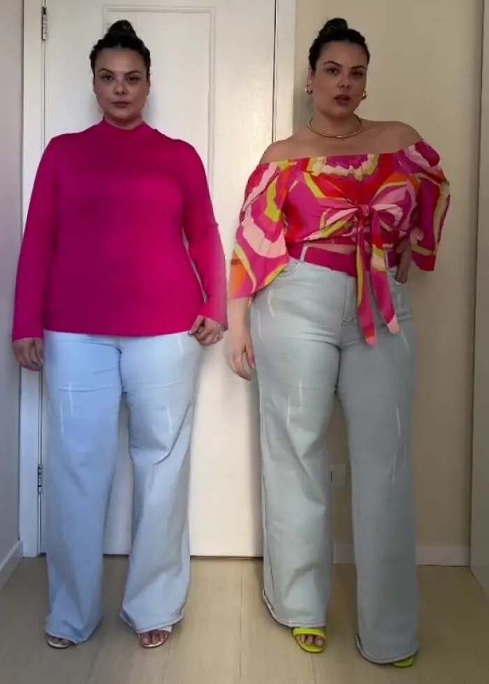 Woman Goes Viral On Facebook After Showing How To Style Your Clothes When You're Plus-Size (30 Outfits)