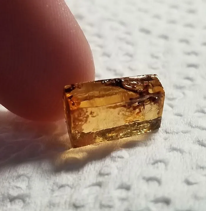 This Beautiful Salt Crystal That Formed Inside My Instant Ramen's Sauce Packet
