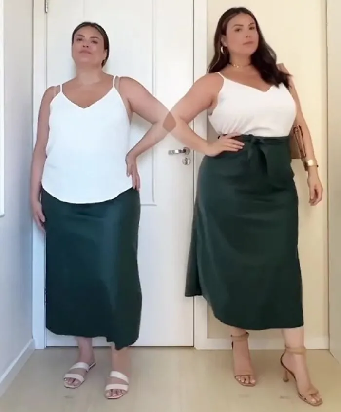 Woman Goes Viral On Facebook After Showing How To Style Your Clothes When You're Plus-Size (30 Outfits)