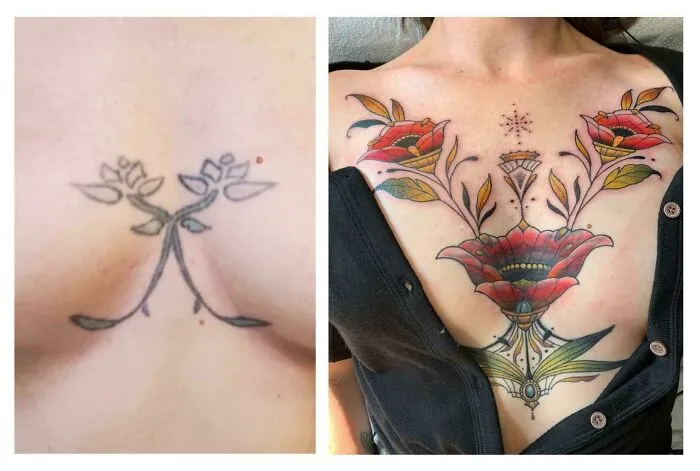 Sternum Cover Up Done By Me