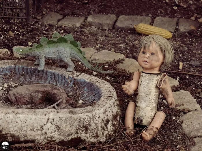 A Creepy Decoration In A Garden In Poland