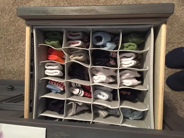 A Set Of Drawer Dividers Ready To Take Organizing Your Underwear Drawer To The Next Level