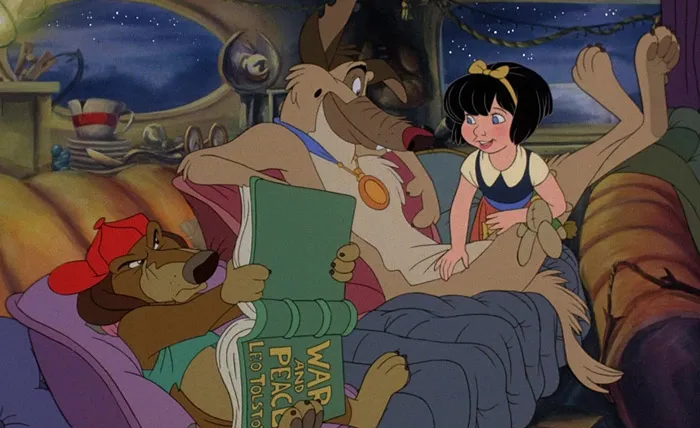 Scene from "All Dogs Go To Heaven" movie