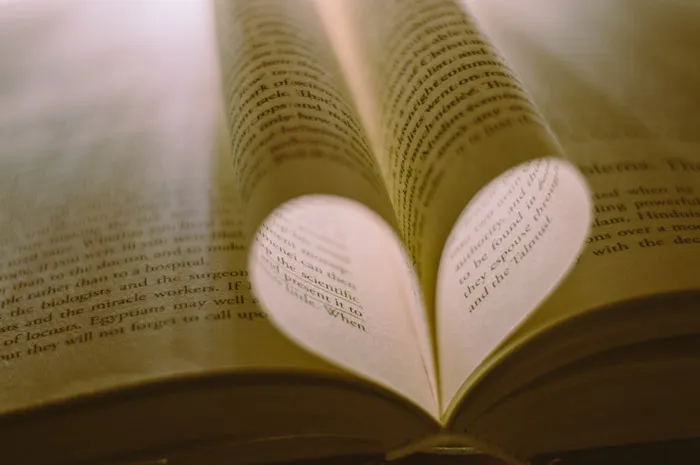 Close up photo of book pages