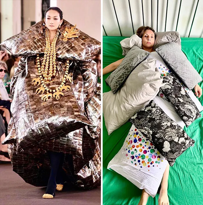 This Couple Hilariously Recreates Influencer Photos With Stuff They Find At Home, And Here’s The Result (35 Pics)
