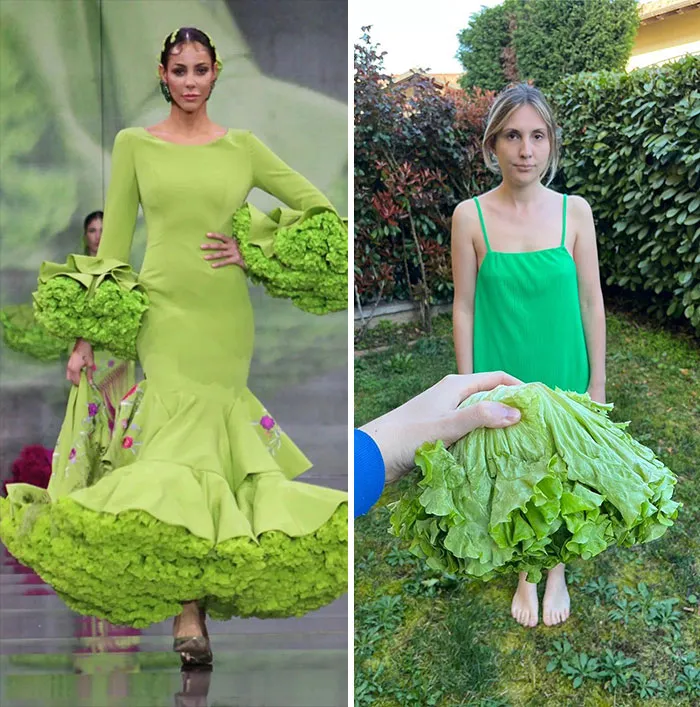 This Couple Hilariously Recreates Influencer Photos With Stuff They Find At Home, And Here’s The Result (35 Pics)