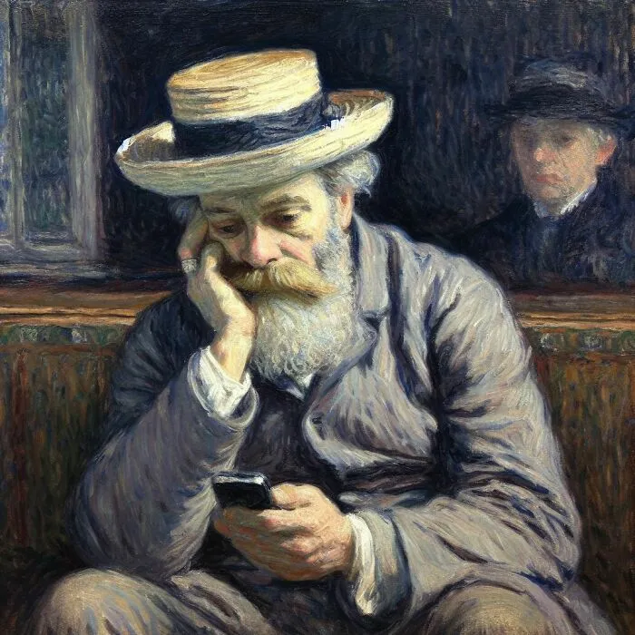Claude Monet Got The Distinct Impression That The Filters On His Camera Phone Were Better Than What He Could Ever Do