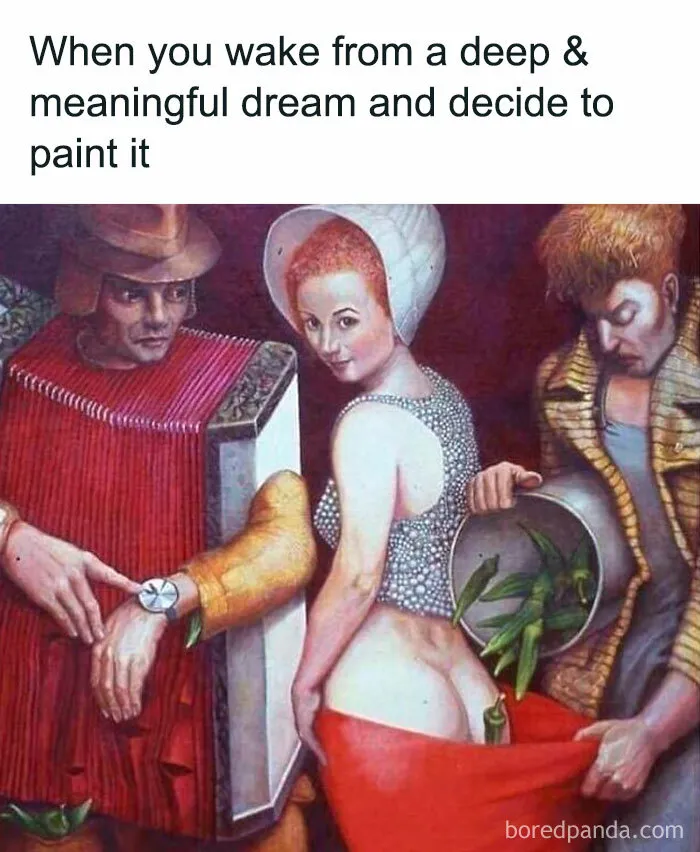48 Hilarious Paintings From The “Ancient Memez” Instagram Account