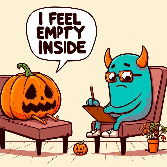 I Created 13 Cartoons Featuring Bad Halloween Jokes