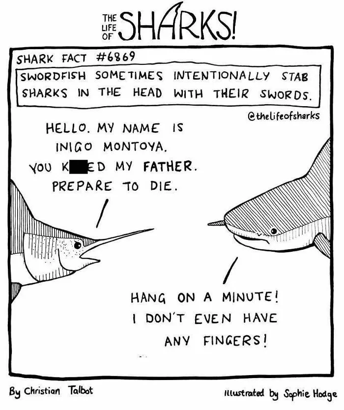 40 New Comics That Depict The Snarky Conversations Between Sharks And Other Aquatic Life