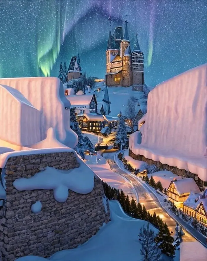 A Quiet Cold Village Full Of Snow, But All I Can See Is Lady Gaga