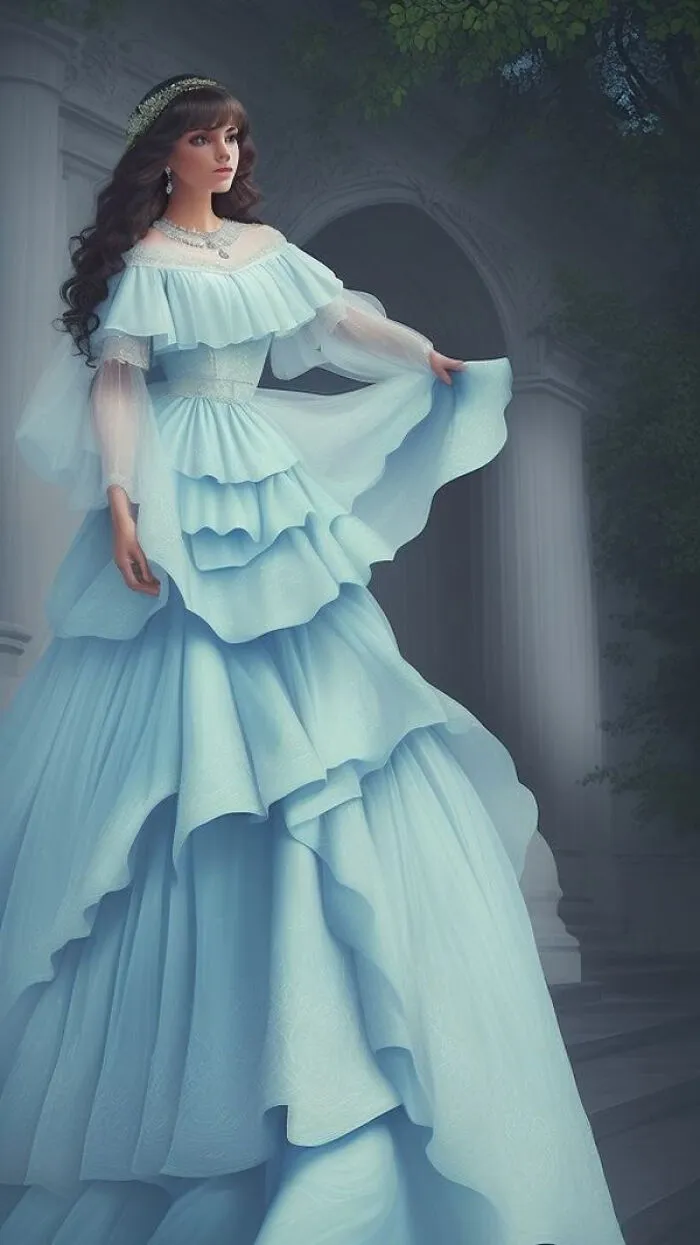 A Pretty Girl In A Blue Dress Or The Actress Zendaya?