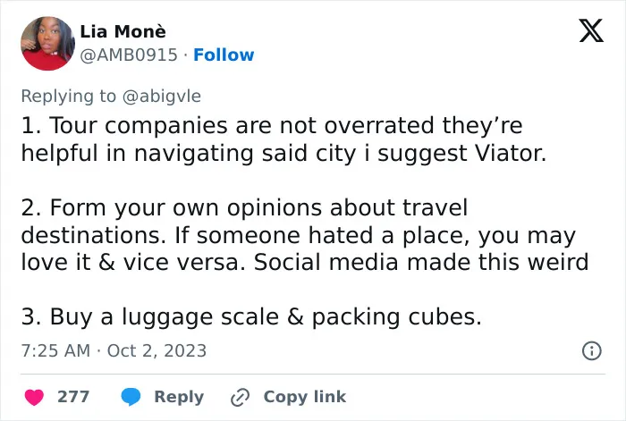 30 People Joined This X Thread With 48M Views To Share Their Controversial Traveling Opinions