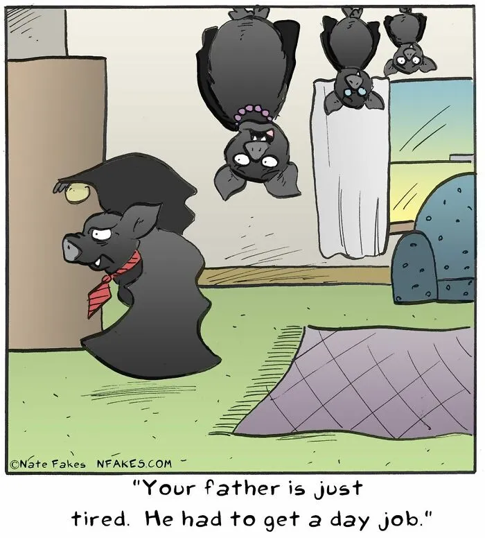This Comics Artist Makes People Laugh With Single-Panel Jokes, And Here's The Halloween Edition (50 Pics)
