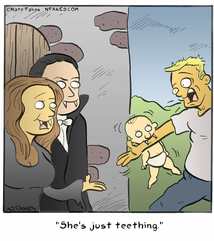 This Comics Artist Makes People Laugh With Single-Panel Jokes, And Here's The Halloween Edition (50 Pics)