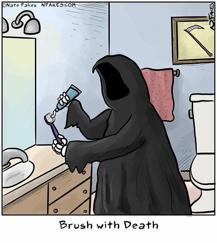 This Comics Artist Makes People Laugh With Single-Panel Jokes, And Here's The Halloween Edition (50 Pics)