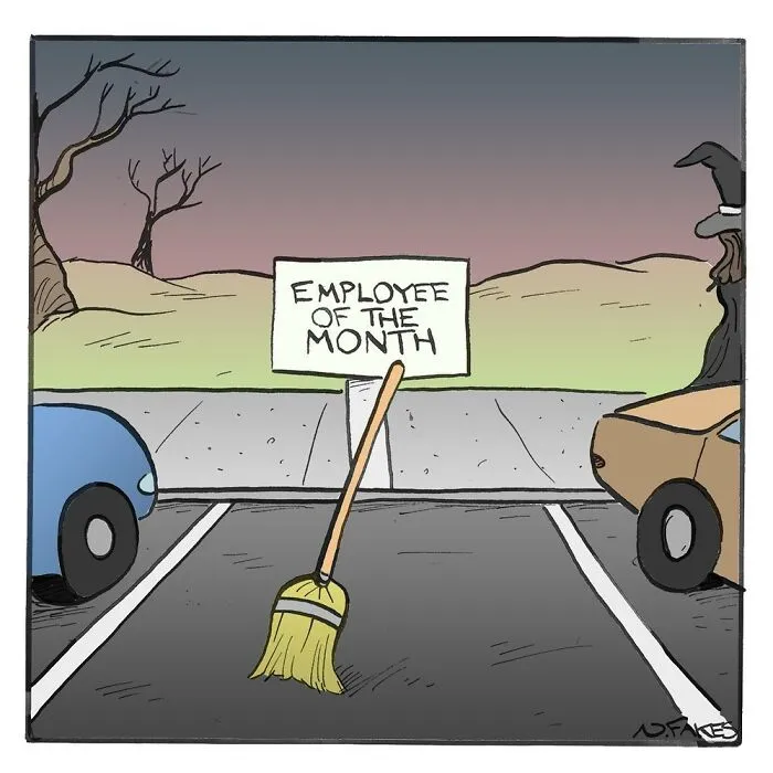 This Comics Artist Makes People Laugh With Single-Panel Jokes, And Here's The Halloween Edition (50 Pics)