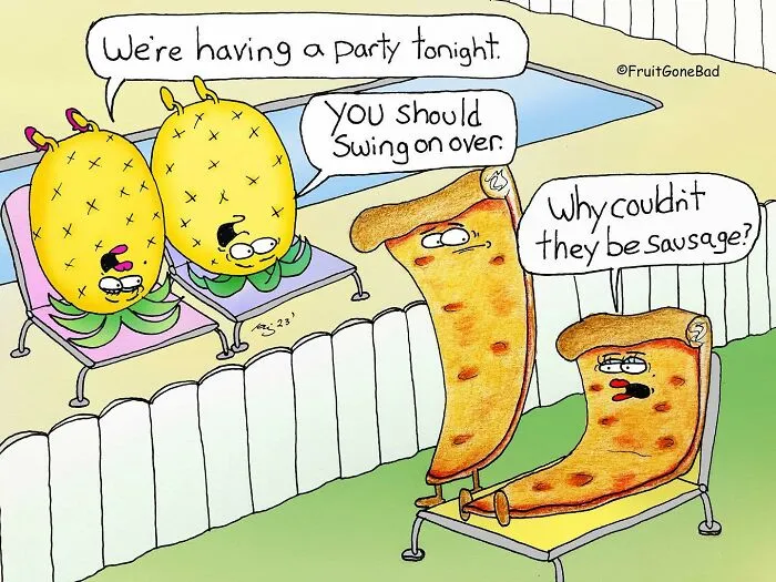 33 Funny And Slightly Inappropriate Comics From ‘Fruit Gone Bad’ (New Pics)