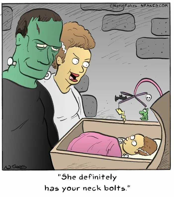 This Comics Artist Makes People Laugh With Single-Panel Jokes, And Here's The Halloween Edition (50 Pics)