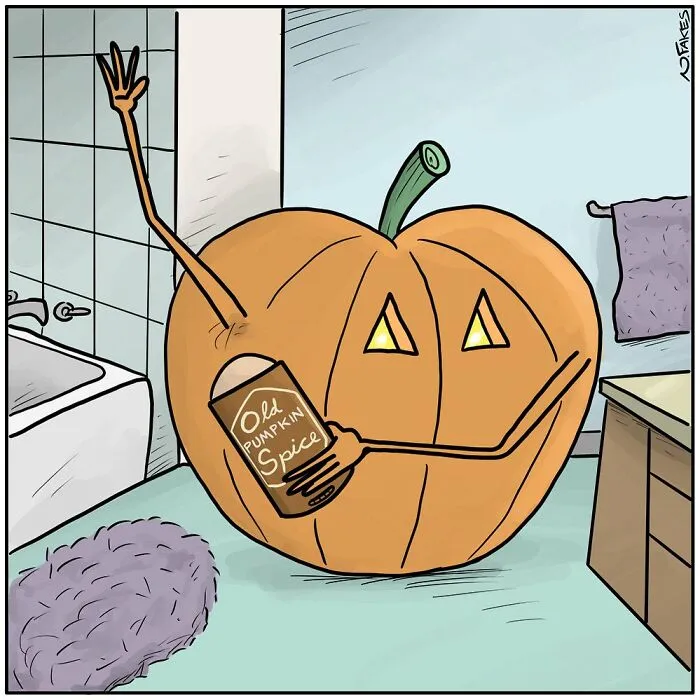 This Comics Artist Makes People Laugh With Single-Panel Jokes, And Here's The Halloween Edition (50 Pics)