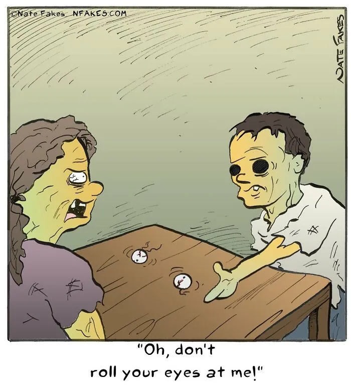 This Comics Artist Makes People Laugh With Single-Panel Jokes, And Here's The Halloween Edition (50 Pics)