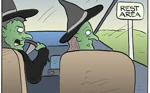 This Comics Artist Makes People Laugh With Single-Panel Jokes, And Here's The Halloween Edition (50 Pics)