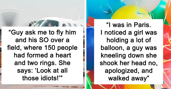 “She Slaps Him So Hard My Face Hurt”: 30 Of The Worst Proposal Fails That Had Witnesses Cringing