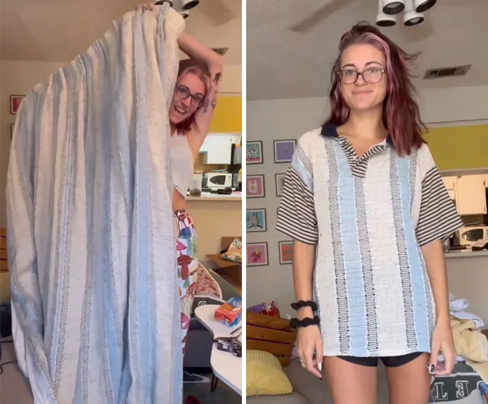 This Woman Goes Viral For Transforming Thrift Store Finds Into Amazing Outfits (31 Pics)
