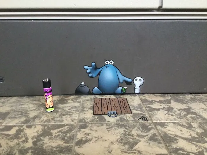 20 Works Of Street Graffiti That Interacts With Its Surroundings By This Artist (New Pics)