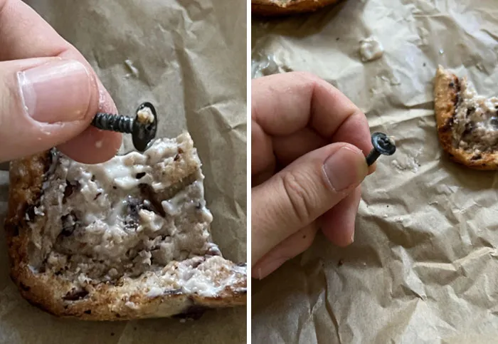 I Just Bit Down On A Screw In My Bagel From Noah’s Bagels