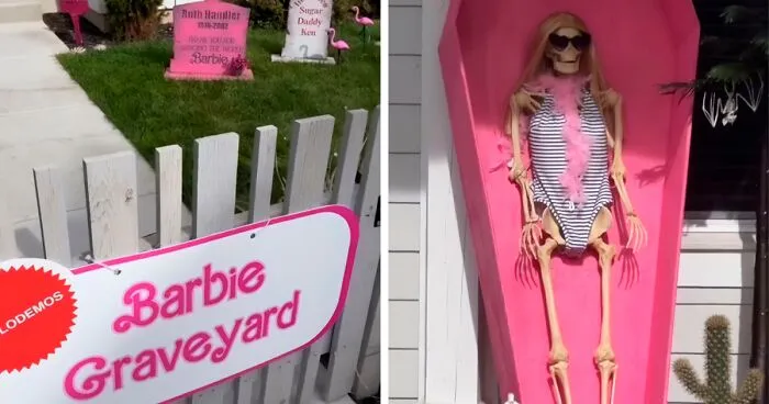 Utah Neighborhood Makes Barbie Fans Weep After Showing Its 'Barbieween' Decor