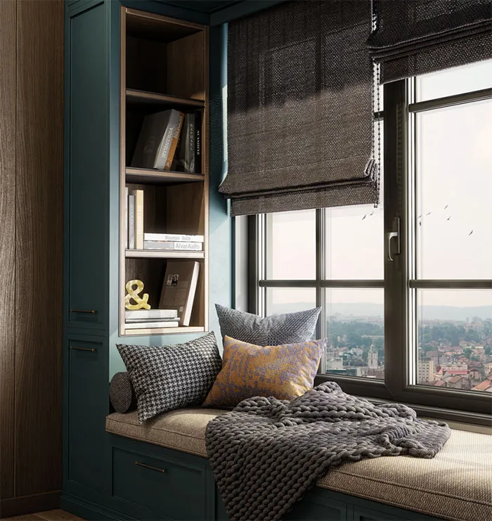 Artistic Window Seat Idea