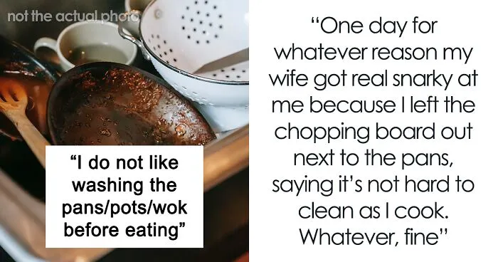 No One Gets Dinner As Man Maliciously Complies With Wife’s Demand To Clean As He Cooks