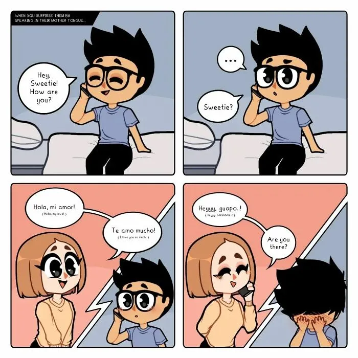 30 Long-Distance Relationship Moments That This Couple Shares, Illustrated By This Artist